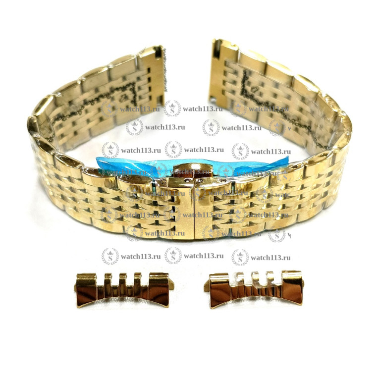 Стальной браслет для часов 18мм золотистый Lng6027