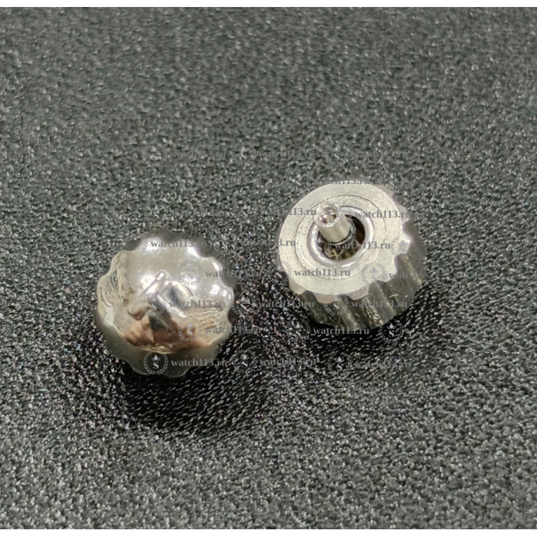 Головка для часов Tissot серебристая , диаметр 6мм , внутри 2мм ( номер 20 )