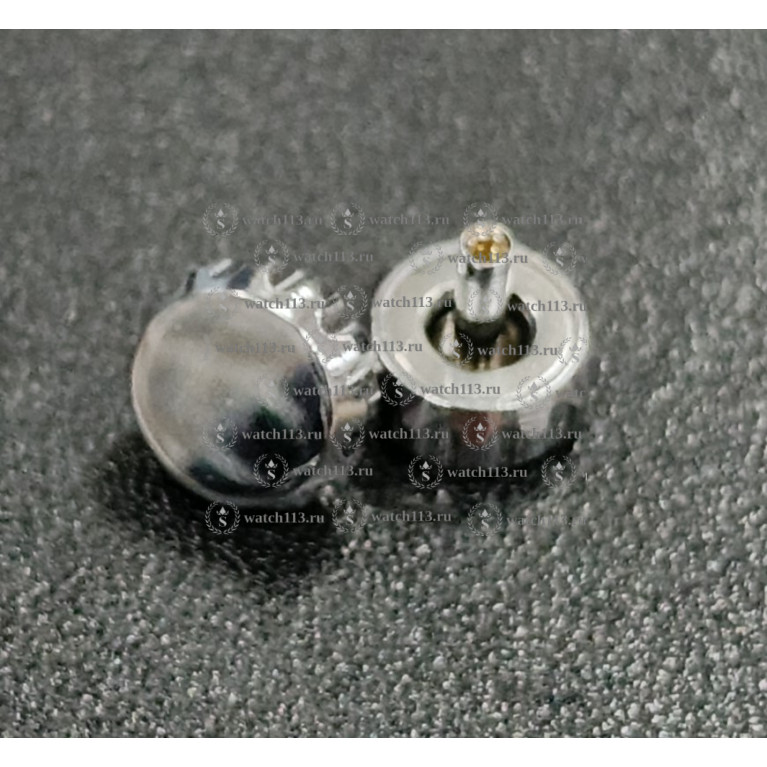 Головка с широким отверстием 2.5мм серебристая , диаметр 6мм ( номер 7 )