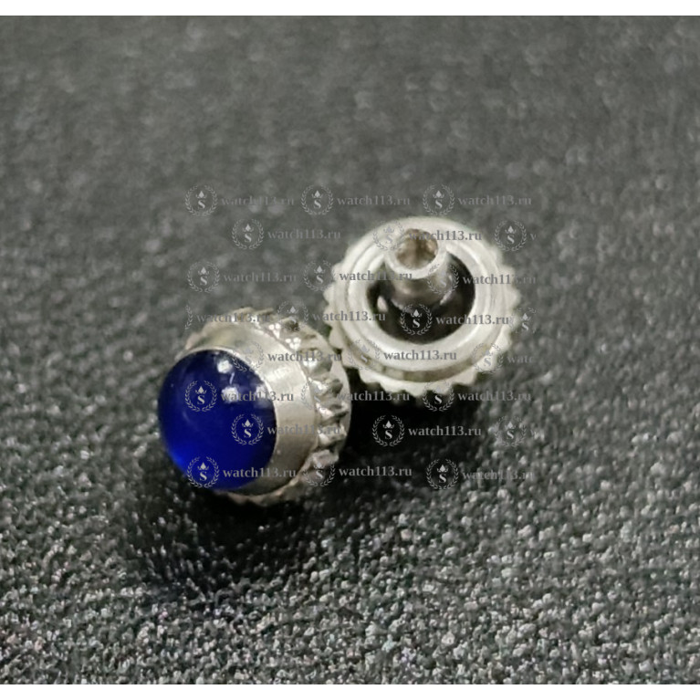 Головка с камнем серебристая Диаметр 4мм (номер 7)