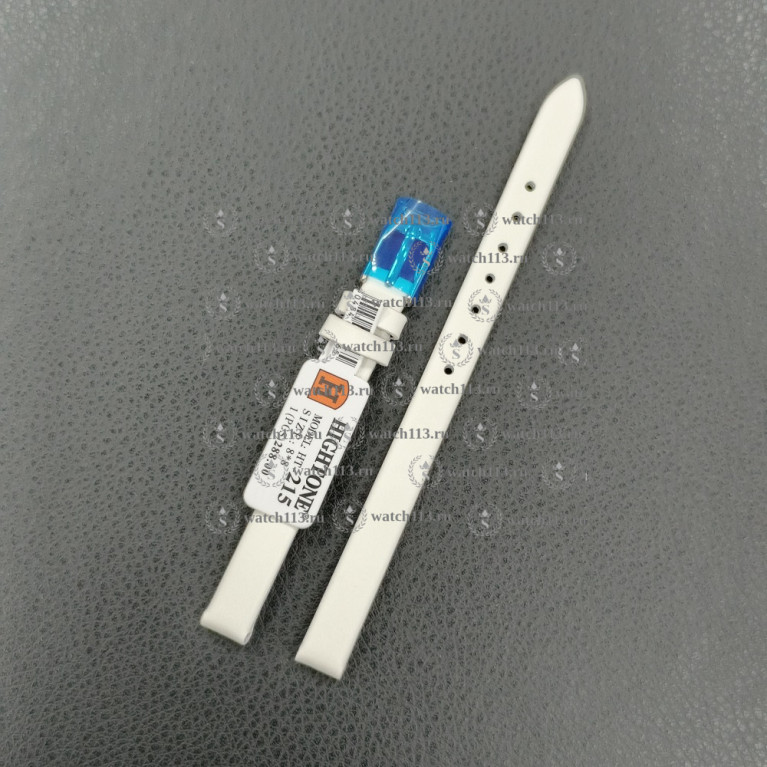 Ремешок для часов Hightone 08мм HT-215 белый гладкий
