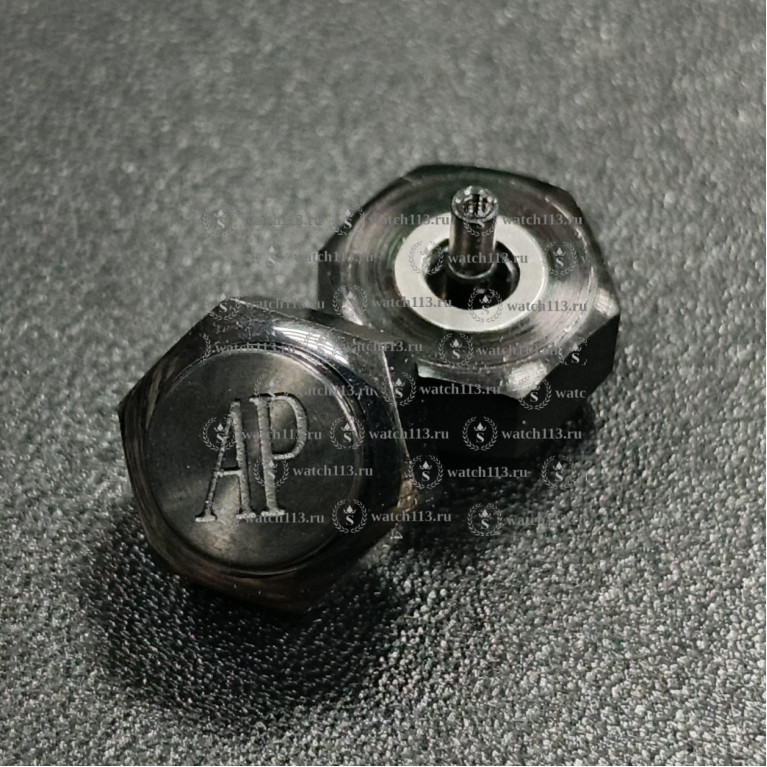 Головка для часов Audemars Piguet черная , диаметр 9мм , внутри 3мм,без резьбы